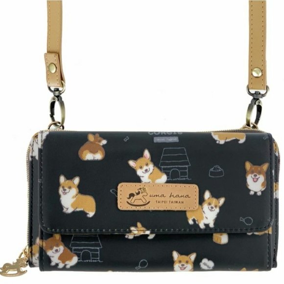 Uma Hana Handbags - Waterproof Corgi Crossbody Shoulder Clutch Purse